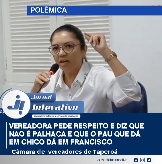 ​VEREADORA ROSINALDA GOUVEIA SOLTA O VERBO E PEDE RESPEITO E DIZ QUE PAU QUE DA EM CHICO DÁ EM FRANCISCO